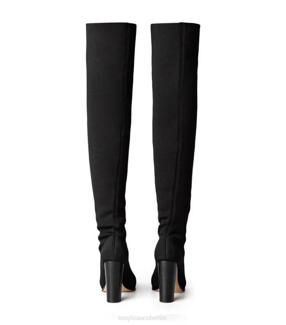 Stiefel mit Absatz| de Tony Bianco Frauen Lucca lange Stiefel schwarze Socken gestrickt 4624574